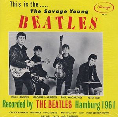 Photo of the Beatles' Savage Young Beatles LP cover. [image from Everette & Riley, 2019, p. 45]
